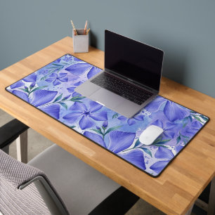 Immergrün-Blüten Blau Violett Vinca-Blüten Schreibtischunterlage