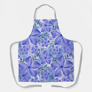 Immergrün-Blüten Blau Violett Vinca-Blüten Schürze