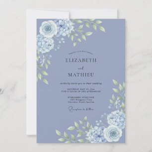 Immergrün Botanische Romantische Hochzeit Einladung