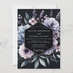 Immergrün Chiaroscuro Blütenhochzeit Einladung