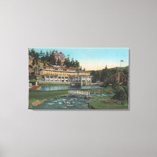 Immergrün, Co - Troutdale Hotel, Bärn-Nebenfluss Leinwanddruck