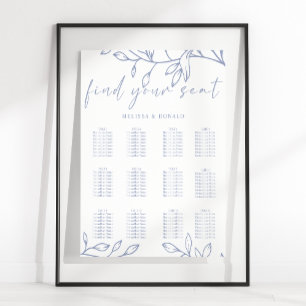 Immergrün Flo Einfache Hochzeit Sitzordnung Poster