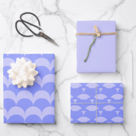 Immergrün-Muster Geschenkpapier Set