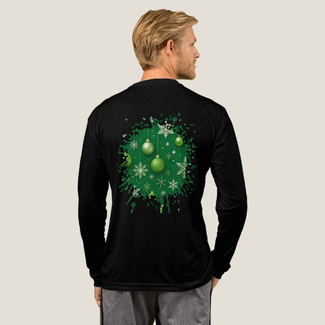 Immergrün Noel Tri-Blend Shirt (Voller Rücken)