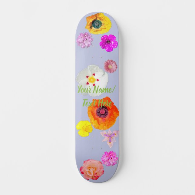 Immergrün Vibrant Flower Mix Skateboard (Vorderseite)