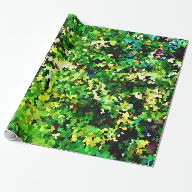 Immergrüne Camouflage Geschenkpapier (Ungerollt)