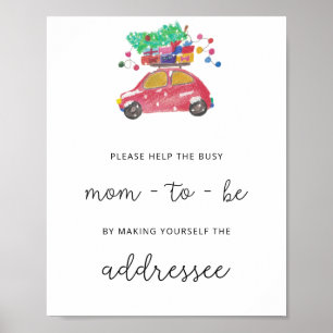Immergrüne Hilfe für die beschäftigte Mutter Adres Poster
