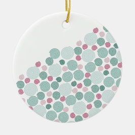 Immergrüne Spirale - (Muster) Keramik Ornament