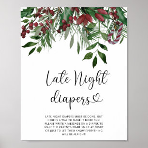 Immergrüne Windeln-Spiel für die späte Nacht Poster
