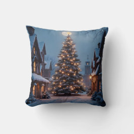 Immergrüner Glanz – Weihnachtsbaum-Kunst-Wurfkisse Kissen
