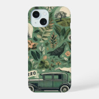 Immergrüner Handyhülle - Natur- und Retro-Design
