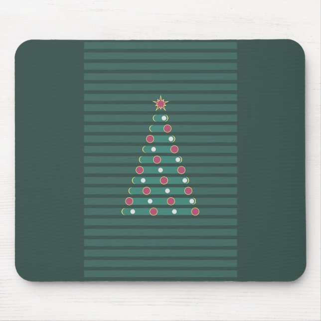 Immergrüner Rhythmus Mousepad (Vorne)