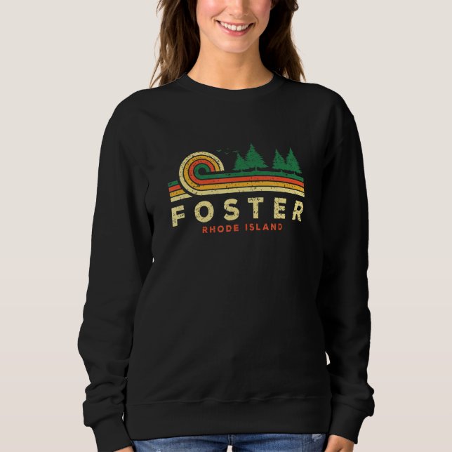 Immergrüner Sonnenuntergang Foster Forest Rhode Is Sweatshirt (Vorderseite)