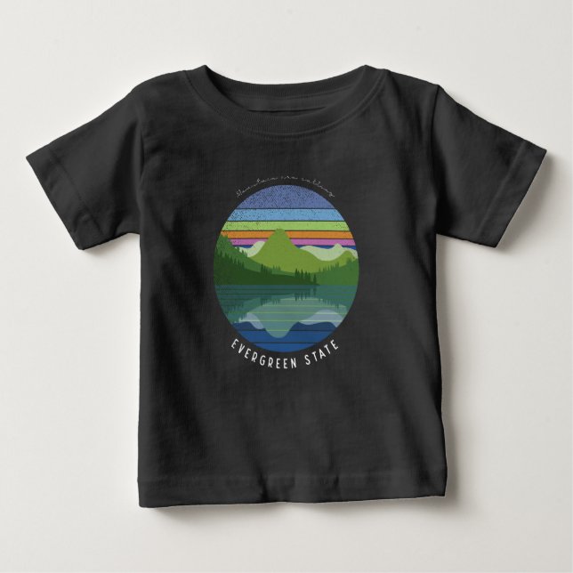 Immergrüner Staat Baby T-shirt (Vorderseite)