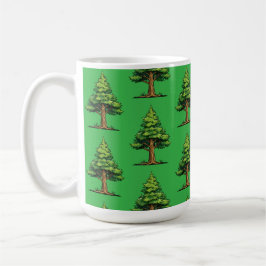 Immergrüner Wald Kaffeetasse