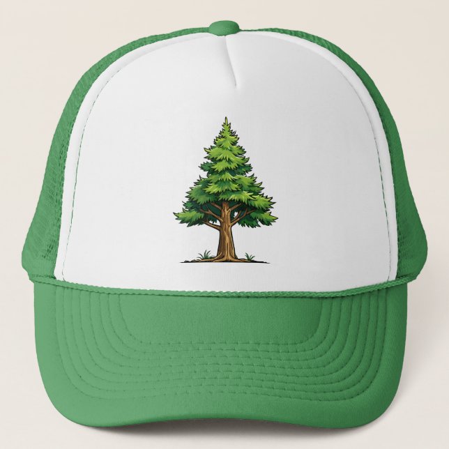Immergrüner Wald Truckerkappe (Vorderseite)