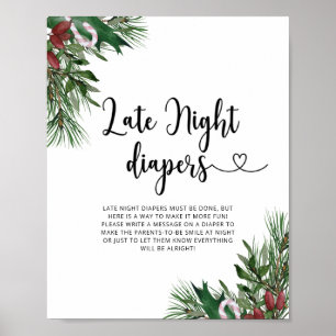 Immergrünes Windel-Spiel für die späte Nacht Poster