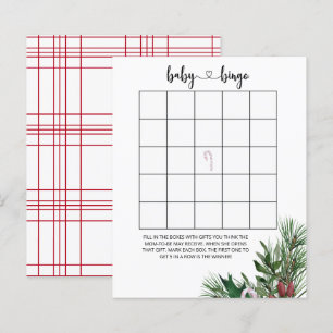Immergrünes Winter-Baby-Bingo-Spiel