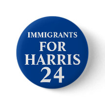 Immigranten für Harris Button