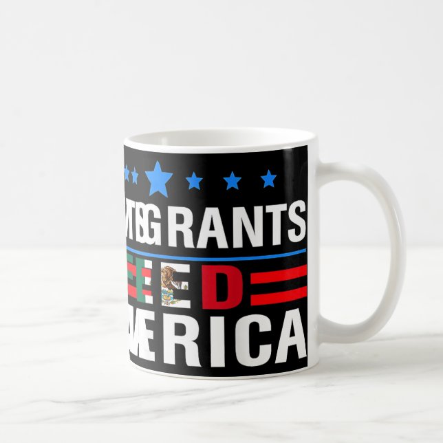 Immigranten Fütterte Amerika Einwanderer machen Am Kaffeetasse (Rechts)