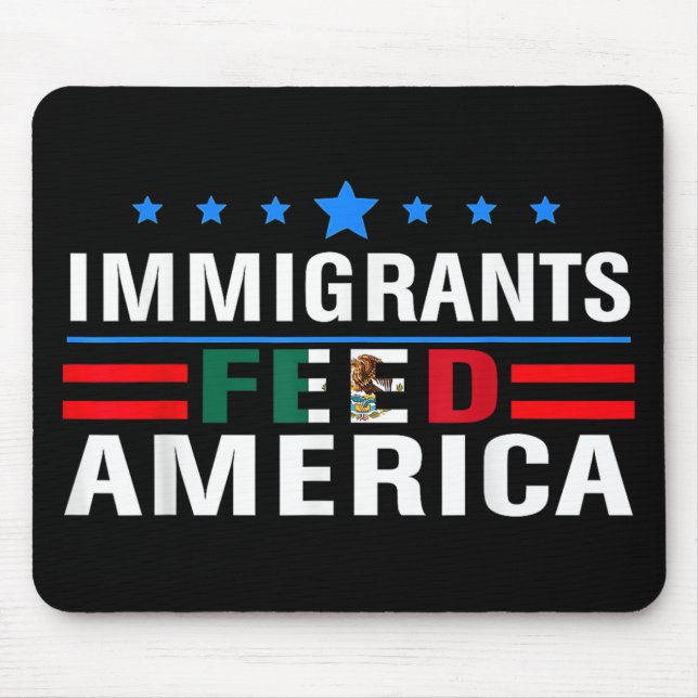 Immigranten Fütterte Amerika Einwanderer machen Am Mousepad (Vorne)