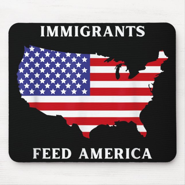 Immigranten Fütterte Amerika Flüchtlingsrechte Lib Mousepad (Vorne)