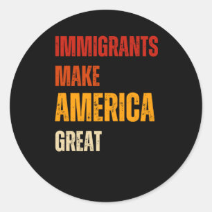Immigranten Fütterte Amerika hat Gnade 2025 Runder Aufkleber
