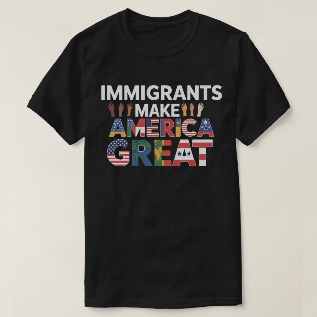Immigranten machen Amerika groß 2025 | Einwanderer T-Shirt (Design vorne)