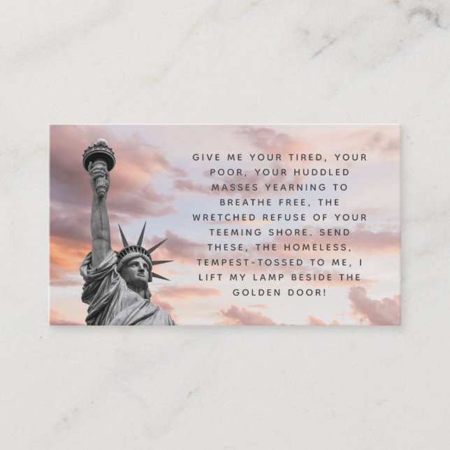 Immigration Law Firm Business Cards Visitenkarte (Vorderseite)