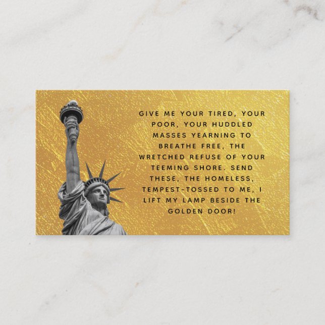 Immigration Law Firm Business Cards Visitenkarte (Vorderseite)