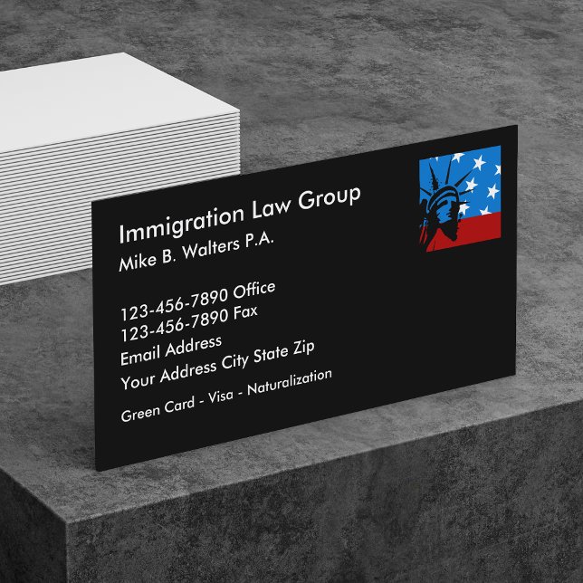 Immigration Lawyer Businesscard Visitenkarte (Von Creator hochgeladen)