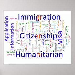 Immigration und Staatsbürgerschafts-in Verbindung Poster