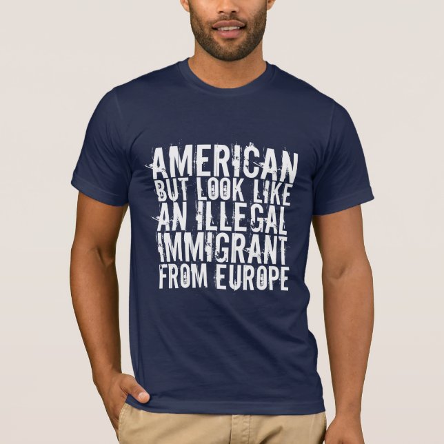IMMIGRATIONS-SHIRT T-Shirt (Vorderseite)