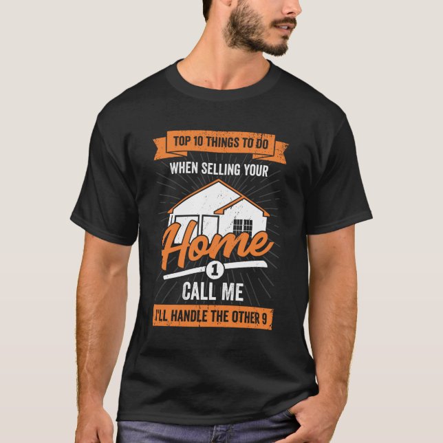 Immobilien-Agent Anwesen Verkaufshäuser Realtor Ge T-Shirt (Vorderseite)