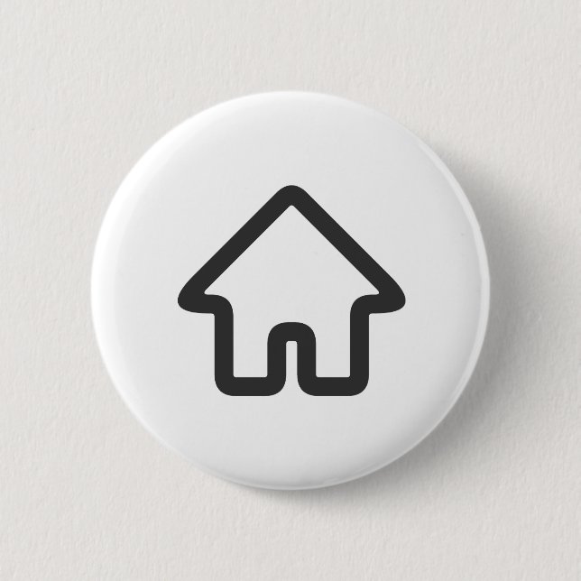 Immobilien-Architektur-Haus-Symbol-Geschäft Button (Vorderseite)