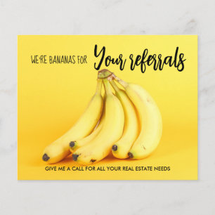 Immobilien Bananen Obst Empfehlungen Ankündigung  Flyer