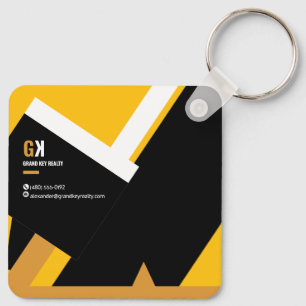 Immobilien   Black & Gold Realtor Mitarbeiter Desi Schlüsselanhänger