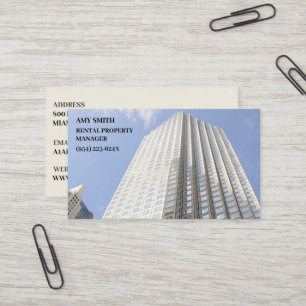 Immobilien/Finanzbankiers mit Real-Anwesen Visitenkarte