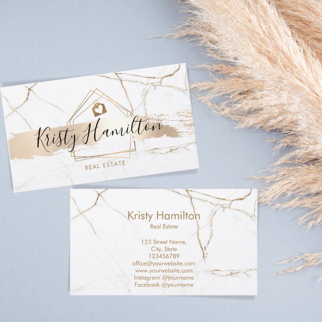 Immobilien für berufliches Anwesen Visitenkarte (Von Creator hochgeladen)