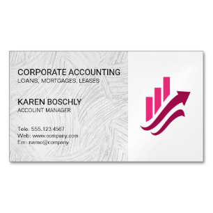 Immobilien   Kontoverwaltung   Corporate Fintech Magnetische Visitenkarte