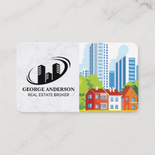 Immobilien-Logo Mietobjekte Visitenkarte