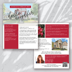 Immobilien-Newsletter Februar Werbeaktion Flyer