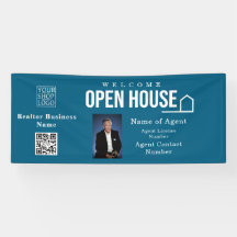 Immobilien-Open-House-Logo-Foto Blau