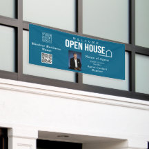 Immobilien-Open-House-Logo-Foto Blau