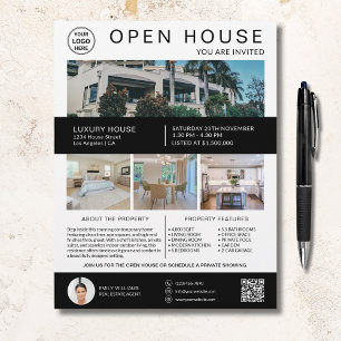 Immobilien-Open-House-Logo-Foto-QR-Weiß Flyer
