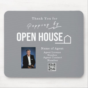 Immobilien-Open-House Moderne Chic Grau Mousepad