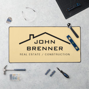 Immobilien- und Immobilienverwaltung in benutzerde Schreibtischunterlage