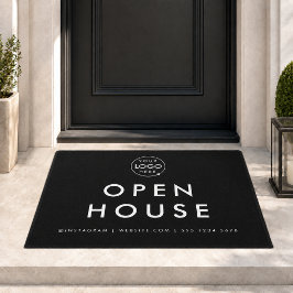 Immobilienagentur Open House Moderner Schwarzer Wo Fußmatte