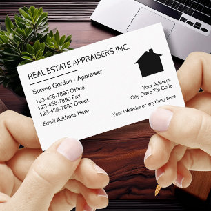 Immobilienbewerter Einfaches Design Visitenkarte