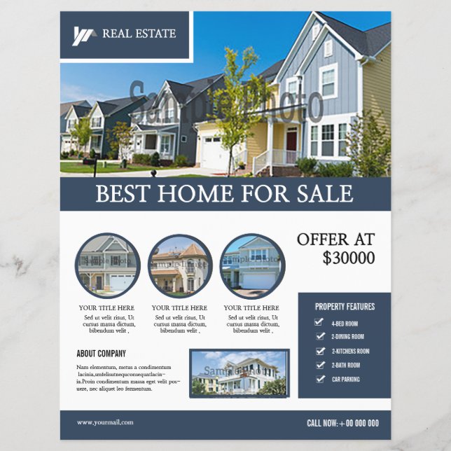 Immobilienflyer Flyer (Vorne)